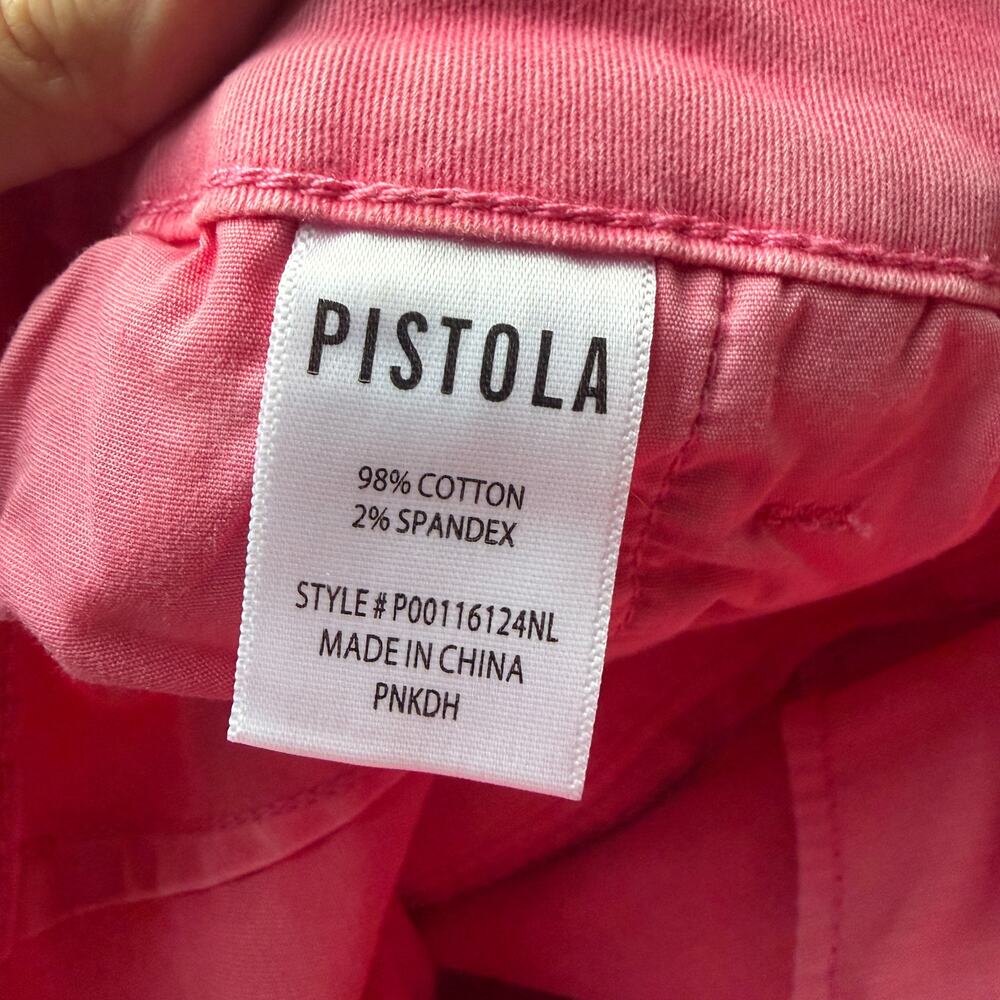 Pistola Ashton Straight Leg Carpenter Jeans in Pink Punch Size 28 - Picture 5 of 5